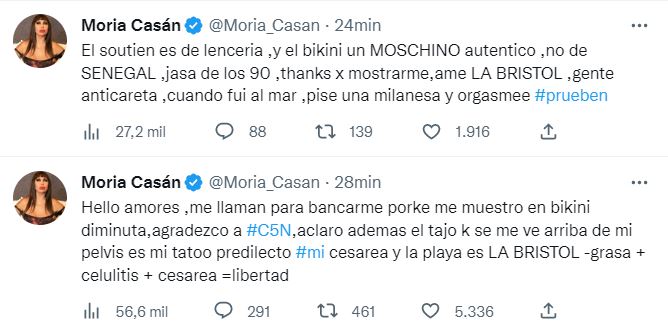 La Foto De Moria Casan En Micro Bikini Que Desató Una Guerra En Twitter ...