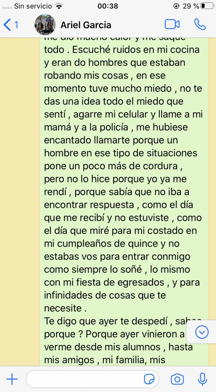 Muy fuertes palabras: el doloroso mensaje de una mendocina a su padre  ausente que se volvió viral - VOXPOPULI TU VOZ ES NOTICIA